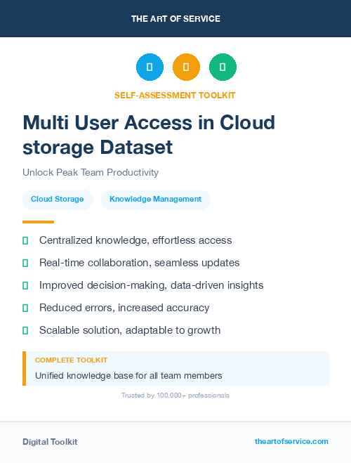 Multi User Access in Cloud storage Dataset