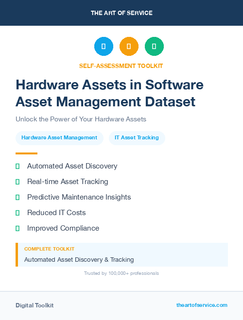 Hardware Assets in Software Asset Management Dataset