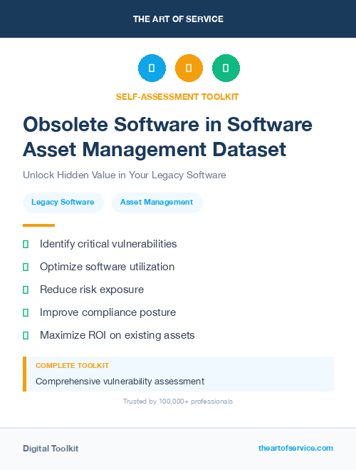 Obsolete Software in Software Asset Management Dataset