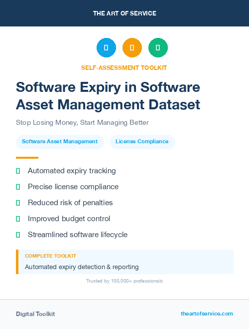 Software Expiry in Software Asset Management Dataset