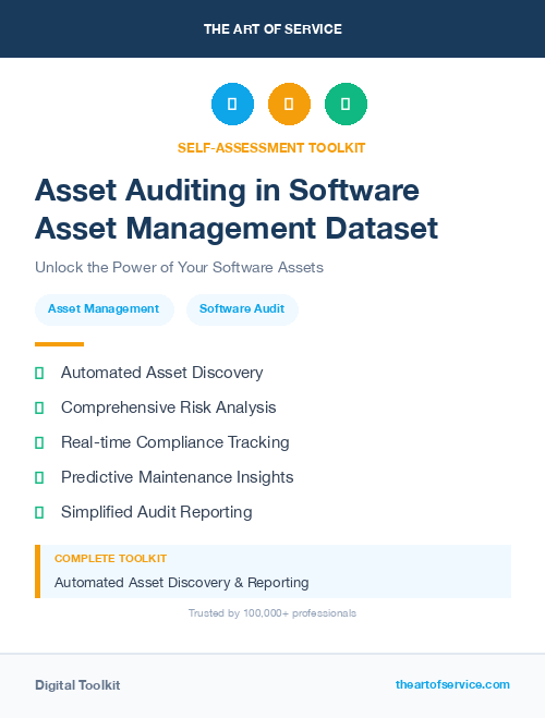 Asset Auditing in Software Asset Management Dataset