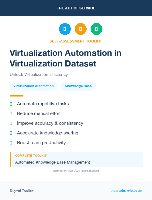Virtualization Automation in Virtualization Dataset