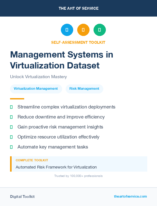 Management Systems in Virtualization Dataset