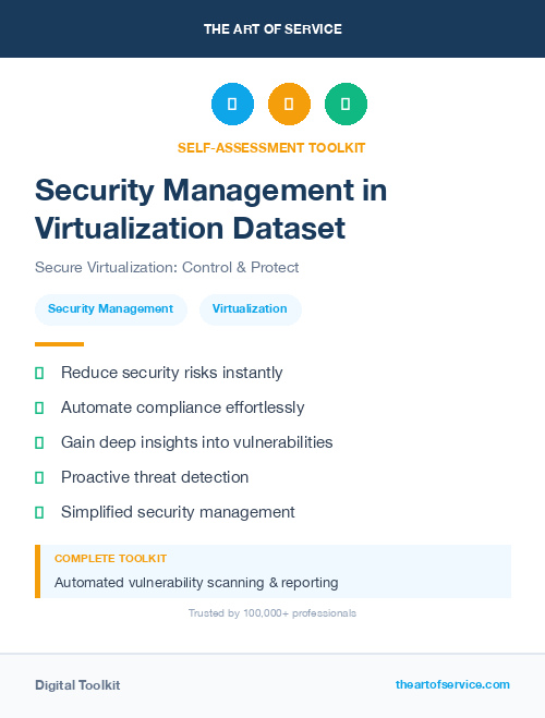 Security Management in Virtualization Dataset