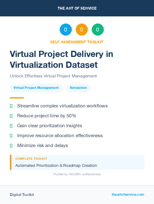 Virtual Project Delivery in Virtualization Dataset