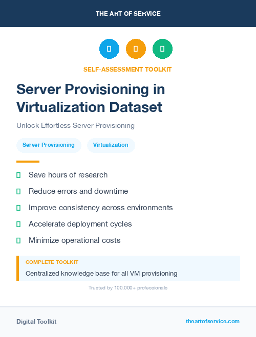 Server Provisioning in Virtualization Dataset