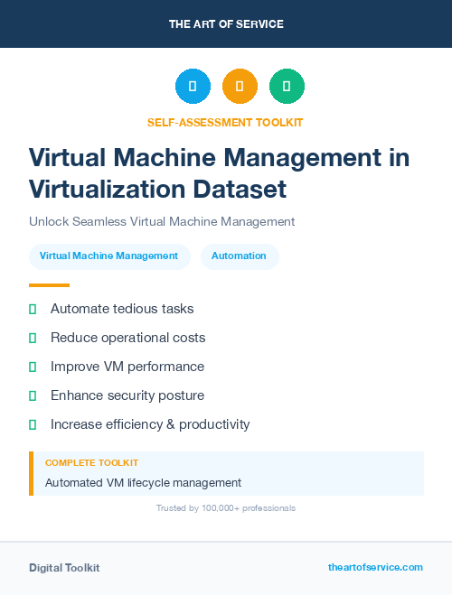 Virtual Machine Management in Virtualization Dataset