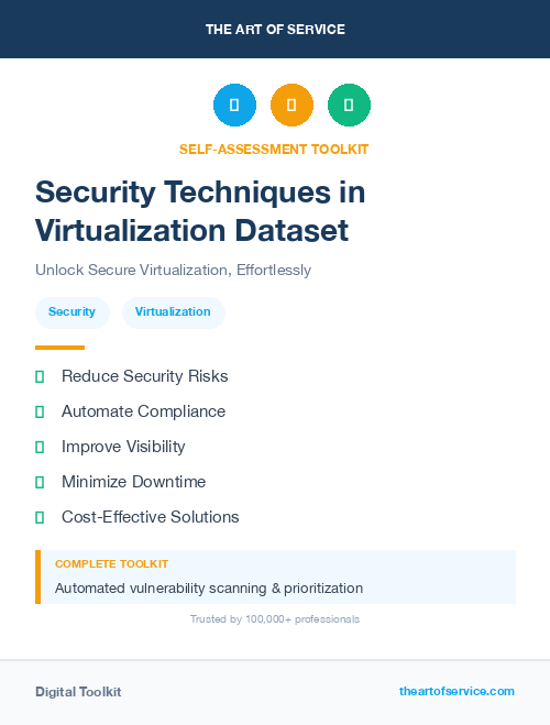 Security Techniques in Virtualization Dataset