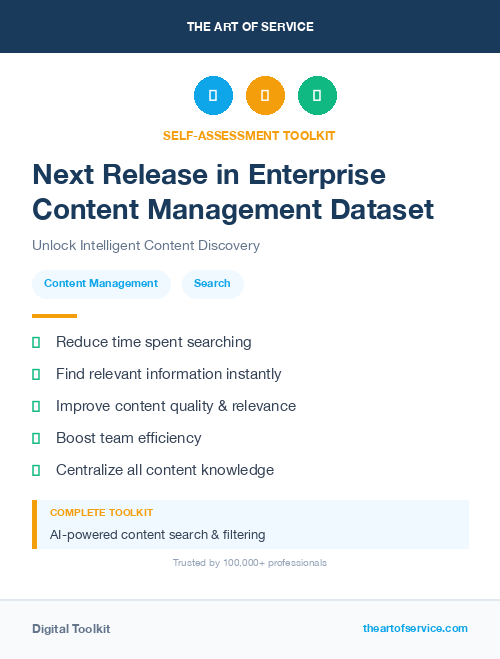 Next Release in Enterprise Content Management Dataset