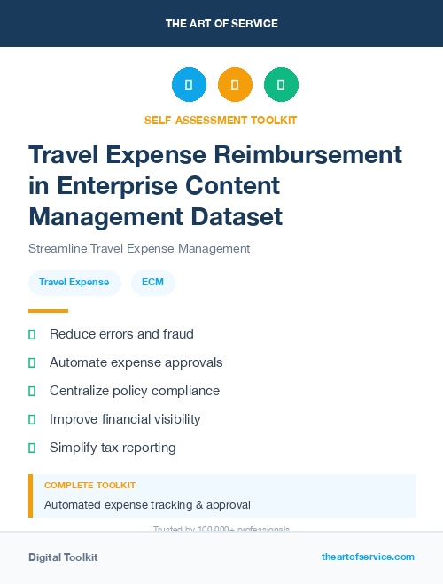 Travel Expense Reimbursement in Enterprise Content Management Dataset