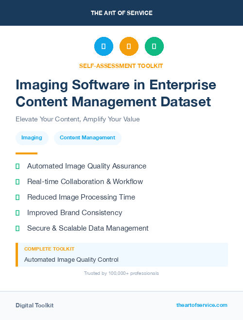 Imaging Software in Enterprise Content Management Dataset