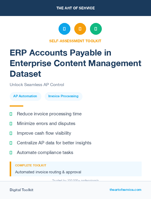 ERP Accounts Payable in Enterprise Content Management Dataset
