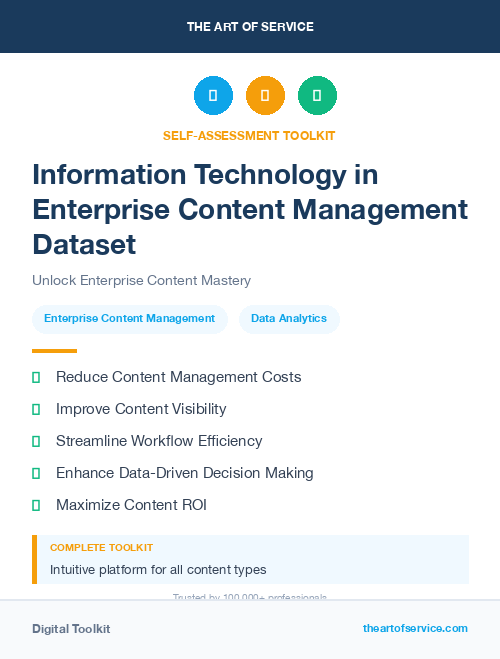 Information Technology in Enterprise Content Management Dataset
