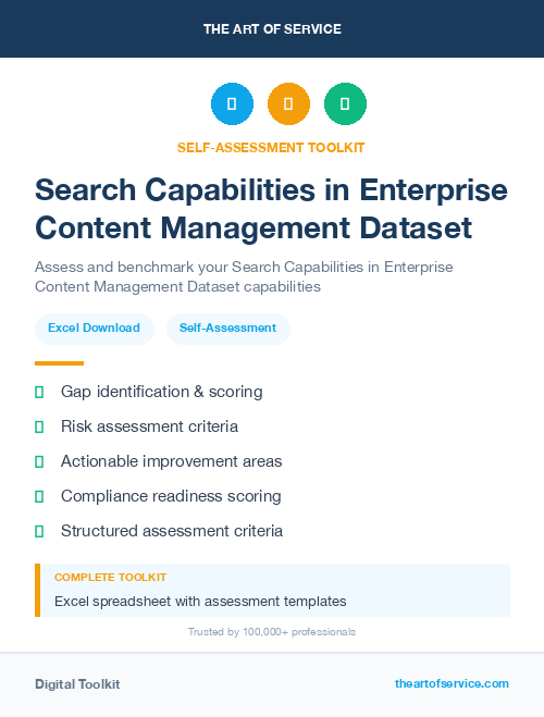 Search Capabilities in Enterprise Content Management Dataset