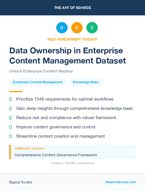 Data Ownership in Enterprise Content Management Dataset