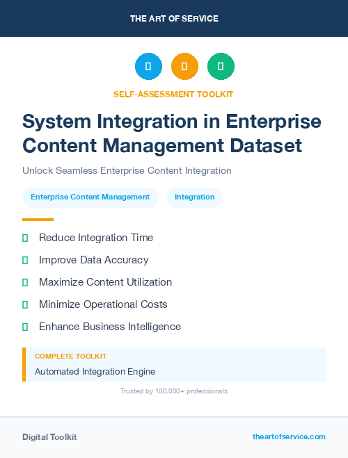 System Integration in Enterprise Content Management Dataset
