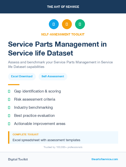Service Parts Management in Service life Dataset