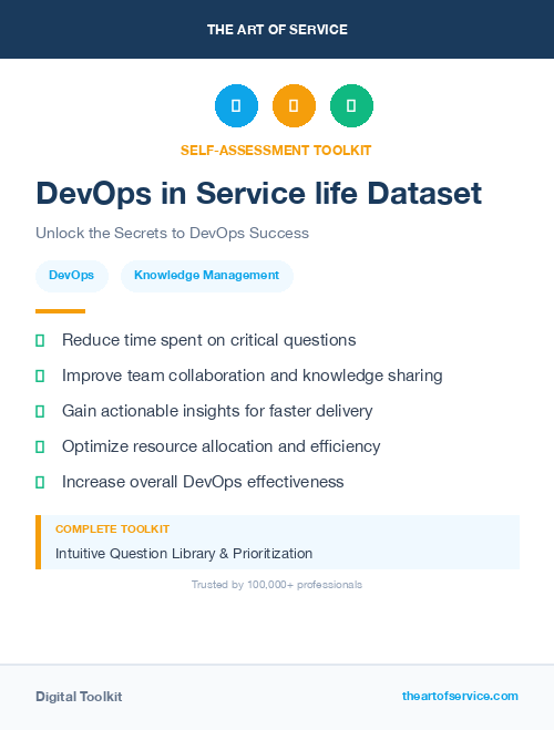 DevOps in Service life Dataset