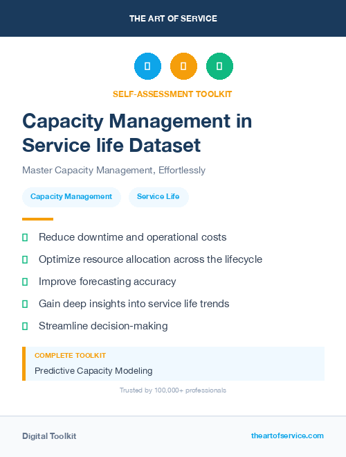 Capacity Management in Service life Dataset
