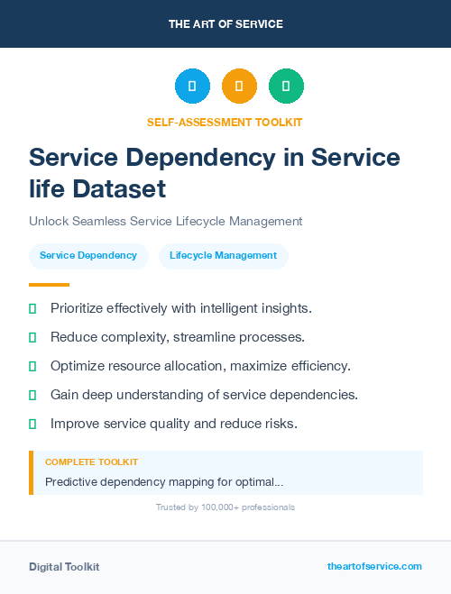 Service Dependency in Service life Dataset