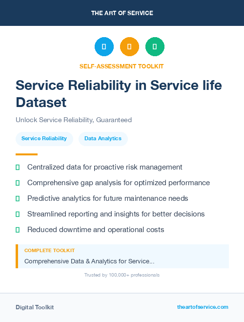 Service Reliability in Service life Dataset
