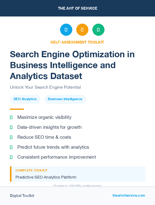 Search Engine Optimization in Business Intelligence and Analytics Dataset
