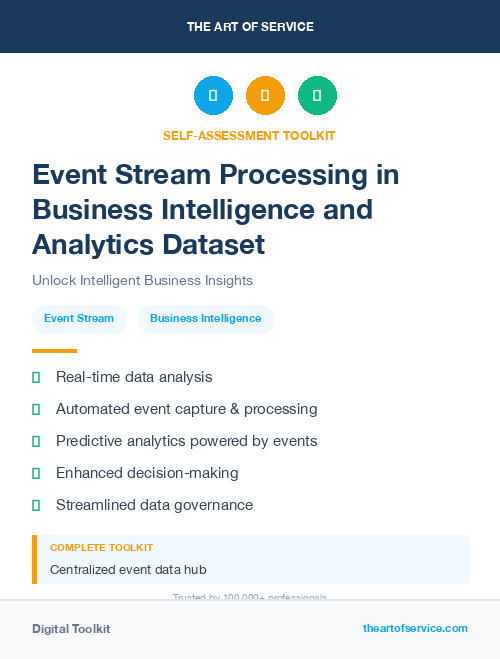 Event Stream Processing in Business Intelligence and Analytics Dataset