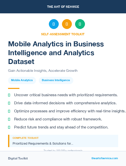 Mobile Analytics in Business Intelligence and Analytics Dataset