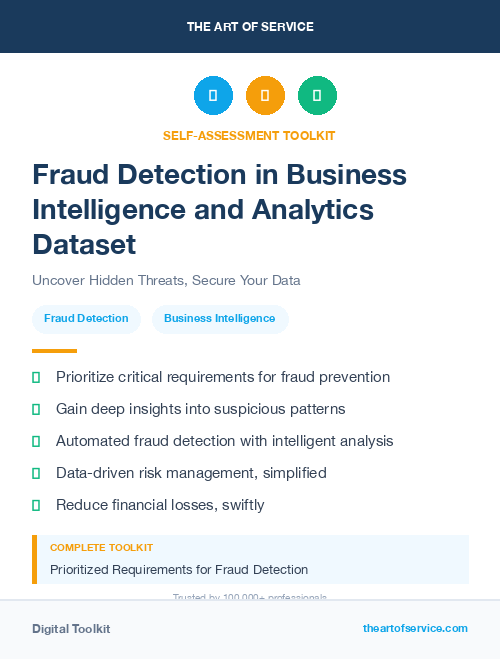 Fraud Detection in Business Intelligence and Analytics Dataset