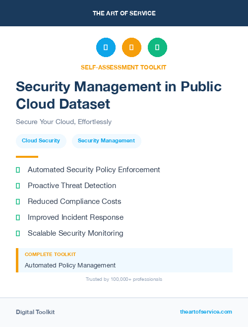 Security Management in Public Cloud Dataset