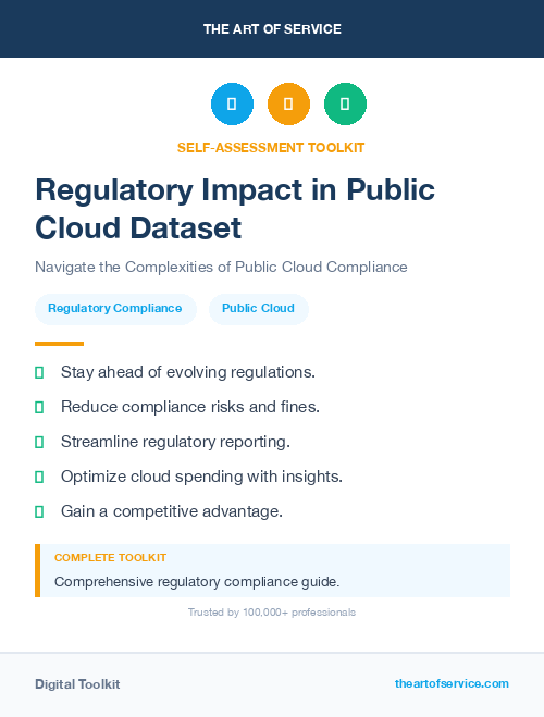 Regulatory Impact in Public Cloud Dataset