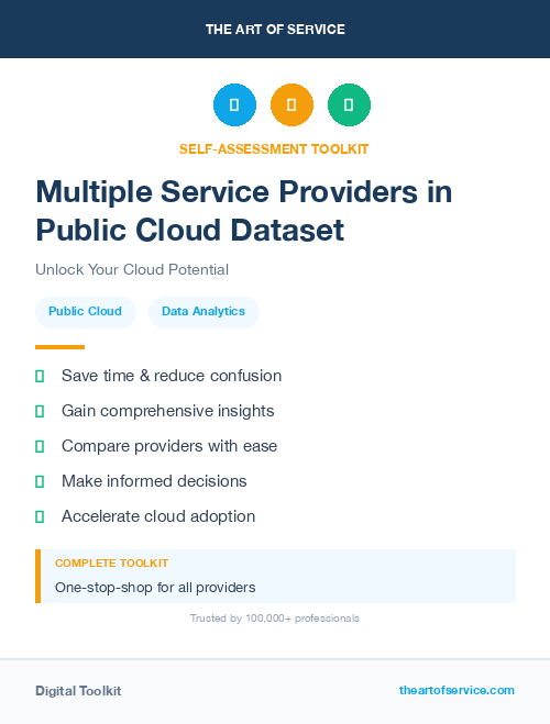 Multiple Service Providers in Public Cloud Dataset