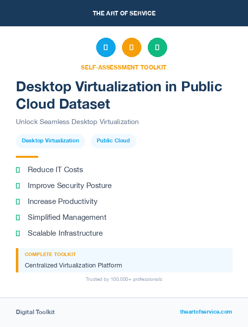Desktop Virtualization in Public Cloud Dataset