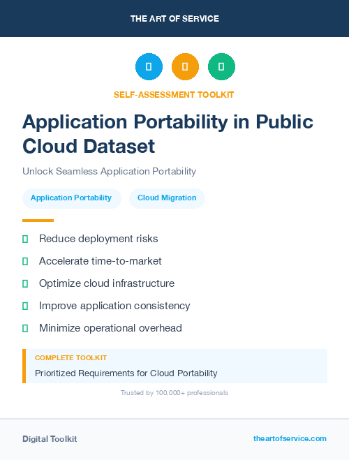Application Portability in Public Cloud Dataset