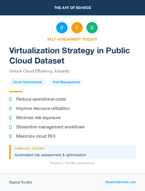 Virtualization Strategy in Public Cloud Dataset