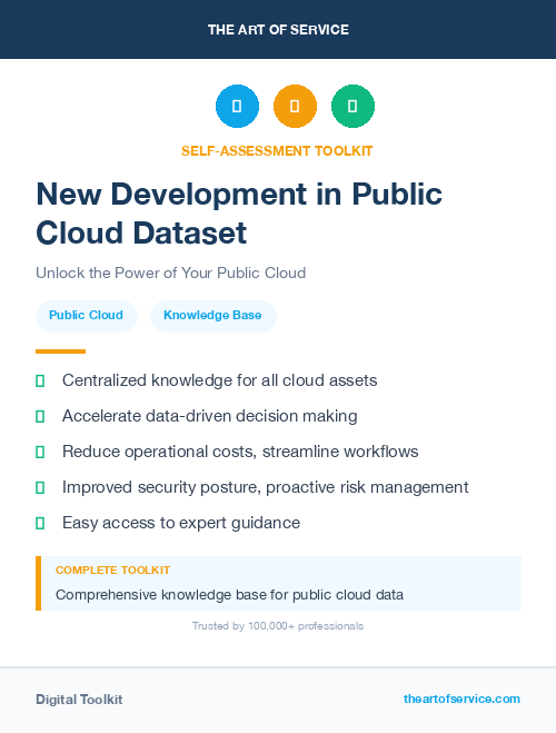 New Development in Public Cloud Dataset