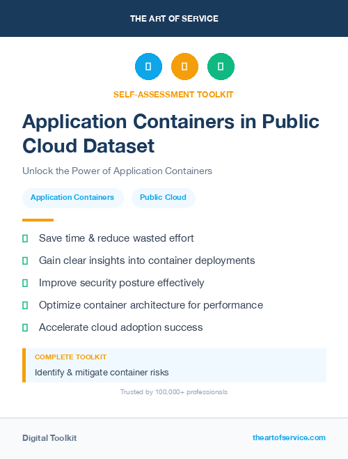 Application Containers in Public Cloud Dataset