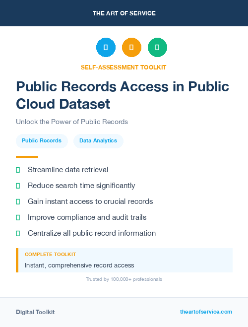 Public Records Access in Public Cloud Dataset