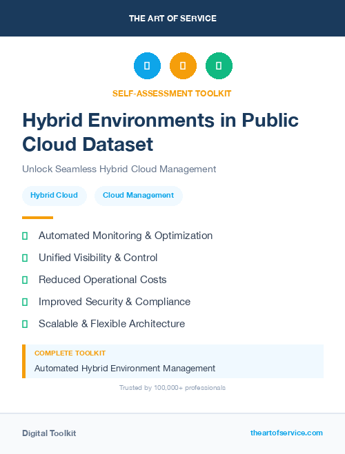 Hybrid Environments in Public Cloud Dataset