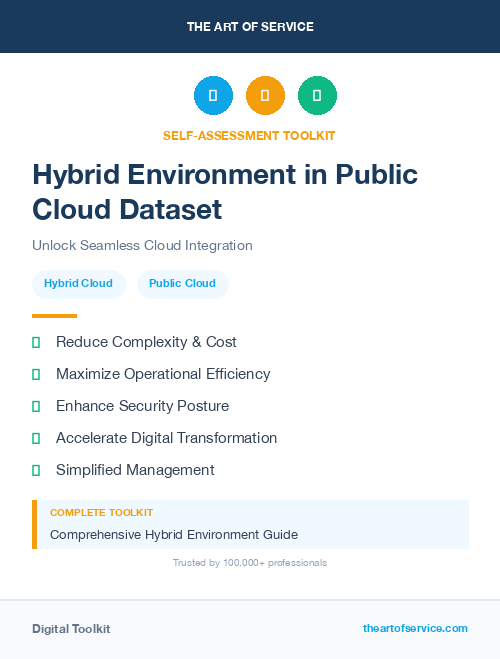 Hybrid Environment in Public Cloud Dataset
