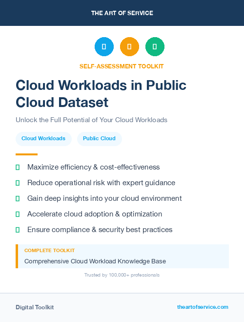 Cloud Workloads in Public Cloud Dataset