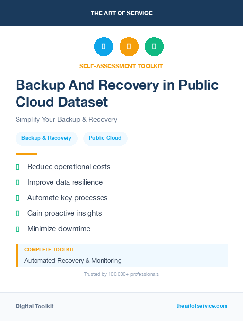 Backup And Recovery in Public Cloud Dataset