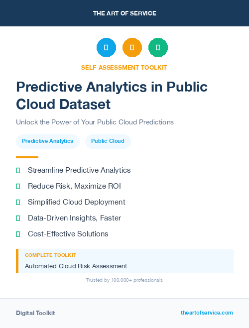 Predictive Analytics in Public Cloud Dataset
