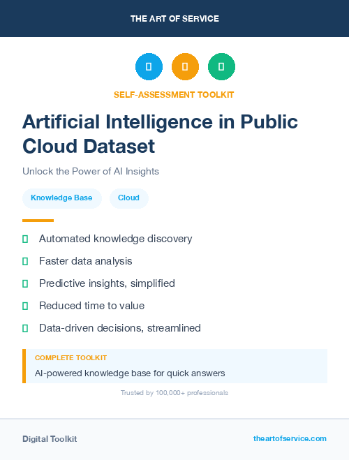 Artificial Intelligence in Public Cloud Dataset