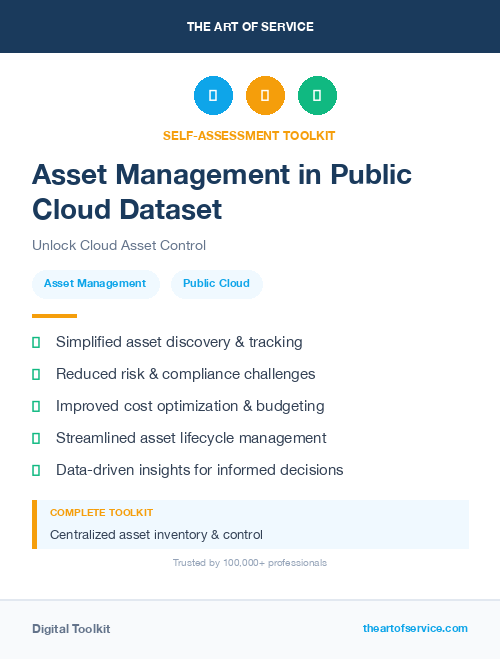 Asset Management in Public Cloud Dataset