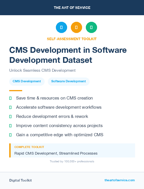 CMS Development in Software Development Dataset