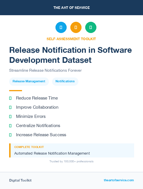 Release Notification in Software Development Dataset