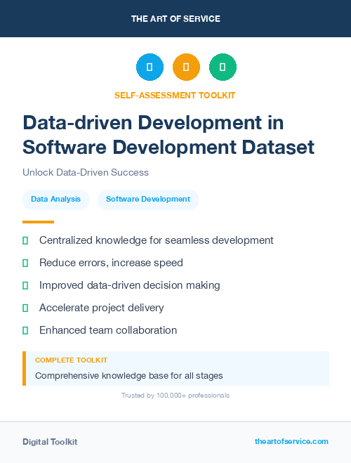 Data-driven Development in Software Development Dataset