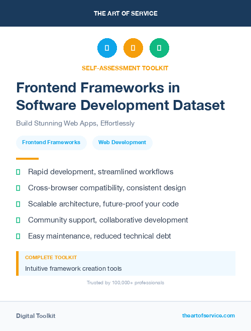 Frontend Frameworks in Software Development Dataset