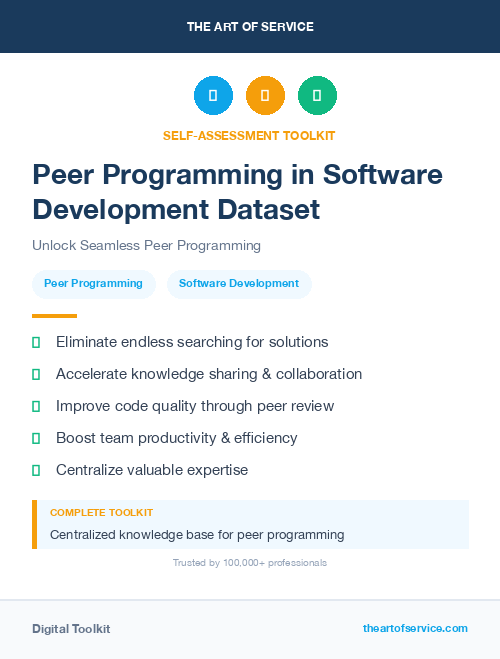 Peer Programming in Software Development Dataset